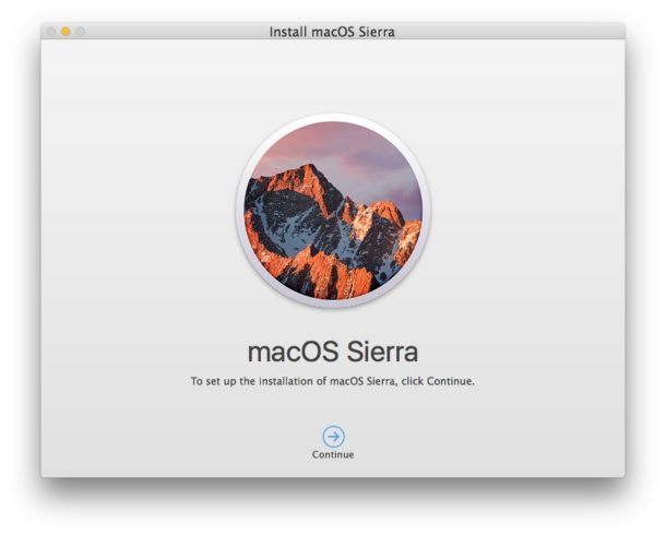 Установщик MacOS Sierra