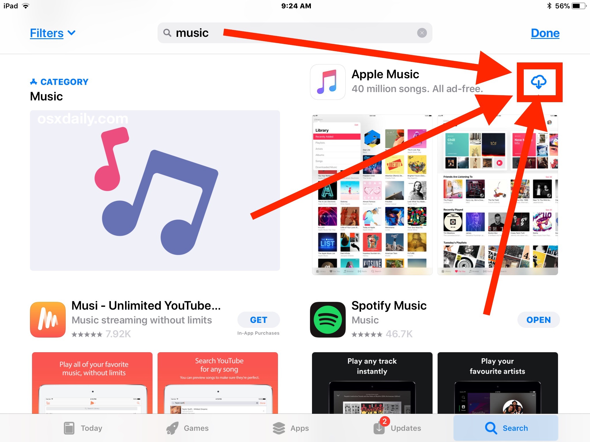Переустановите приложения по умолчанию, перегрузив приложение из App Store в iOS