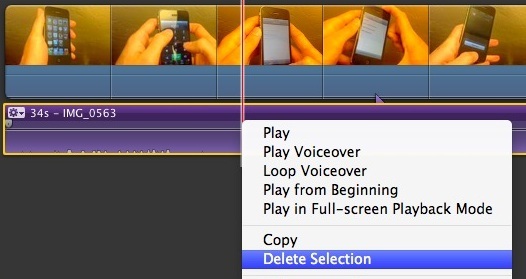 Удаление аудио из видео на Mac с помощью iMovie