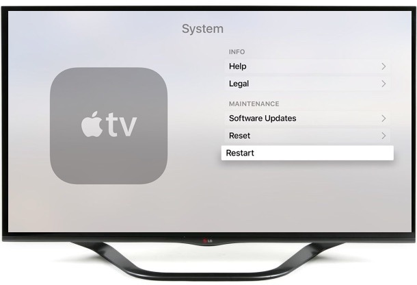 Как перезапустить Apple TV