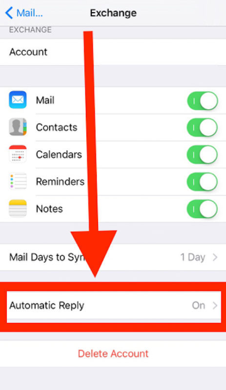 Как настроить iOS Автоматический ответ в электронной почте на iPhone и iPad