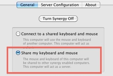 Совместное использование клавиатуры и мыши в синергии