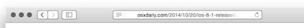 Показывать полный URL веб-сайта в Safari