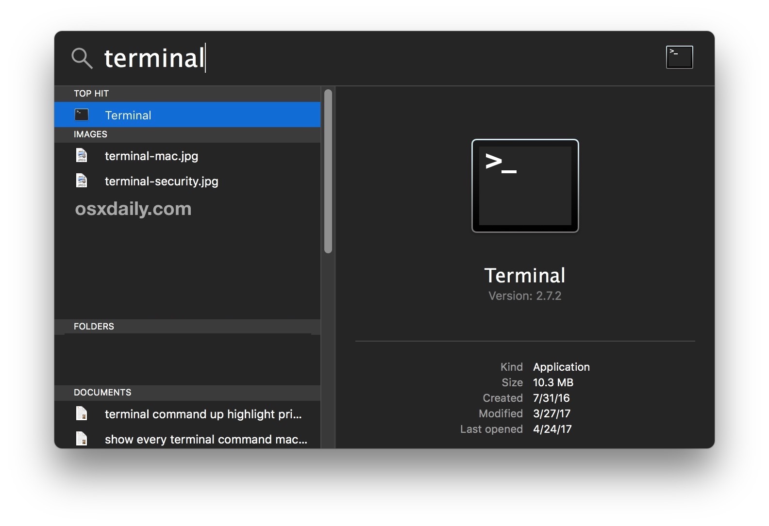 Открытый терминал для клиента Mac SSH