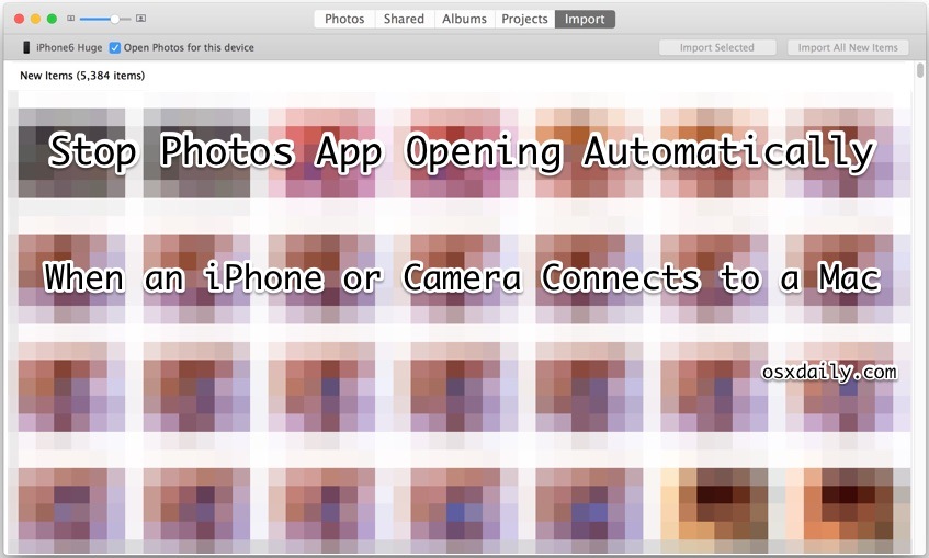 Как остановить приложение «Фотографии» для Mac OS X