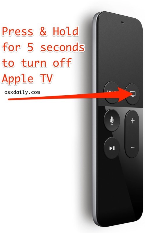Отключите Apple TV от пульта