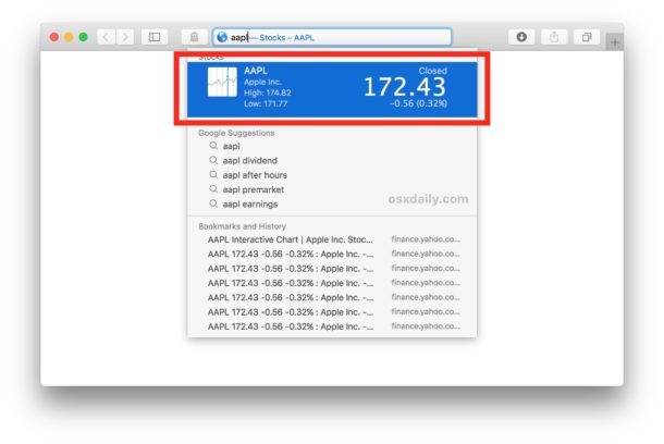 Отключить предложения Safari на Mac