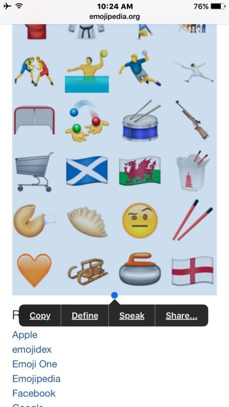 Скопируйте новые изображения emoji