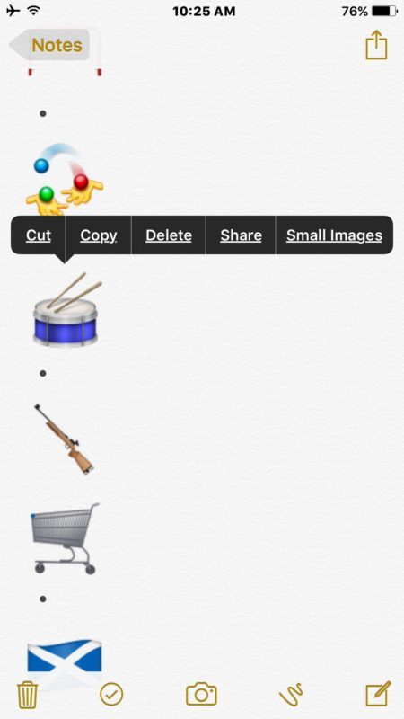 Скопируйте изображение иконки Emoji для отправки