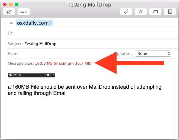 Большая электронная почта электронной почты с Mail Drop