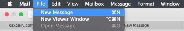 Создание новых открываемых почтовых вкладок в приложении OS X Mail