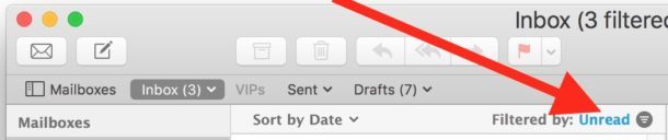 Фильтровать почту Mac для непрочитанных сообщений мгновенно