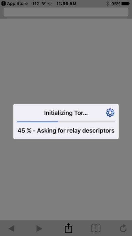 Tor Инициализация для подключения на iPhone