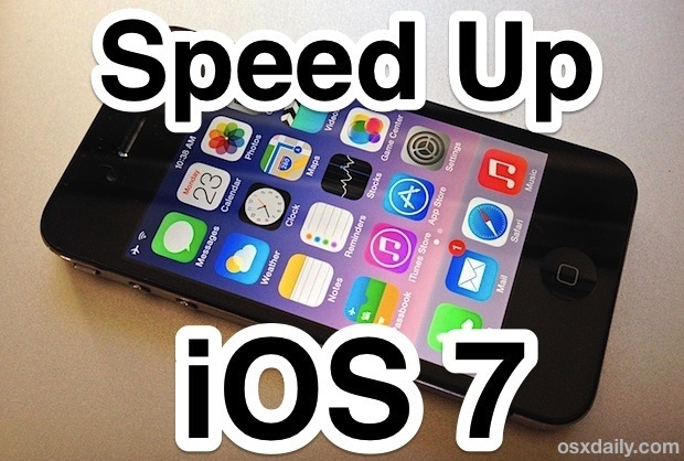 Ускорить iOS 7
