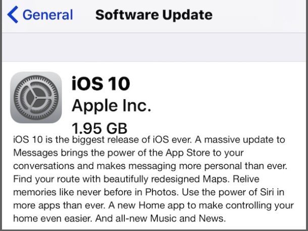 iOS 10 обновление OTA скачать