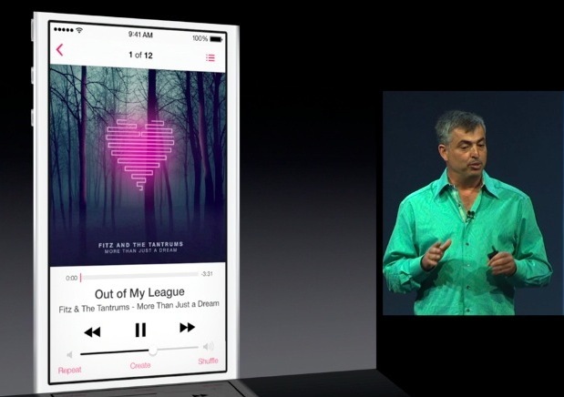 Музыкальное приложение iOS 7