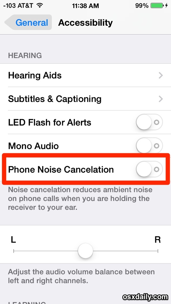 Функция шумоподавления iPhone в iPhone iOS