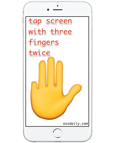 Дважды коснитесь пальцами, чтобы выйти из режима масштабирования на iPhone.