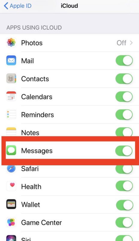 Как включить Сообщения в iCloud для исправления сообщений, которые появляются не в порядке на iPhone или iPad