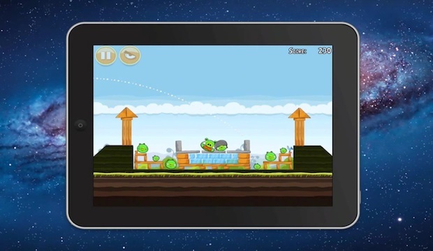 Отражение зеркалирования Angry Birds для Mac