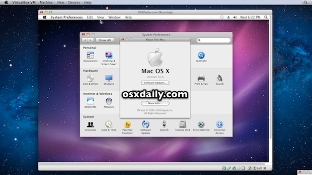 Mac OS X Snow Leopard на виртуальной машине