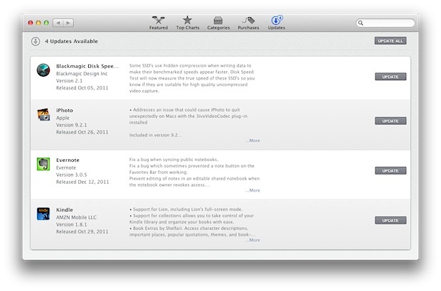 Обновления Mac App Store