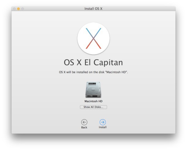 Установка OS X El Capitan