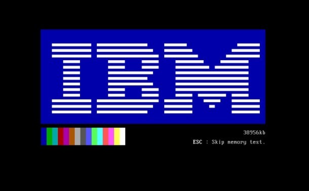 Загрузочный экран IBM
