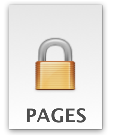 файл iWork, заблокированный паролем, в Mac OS X