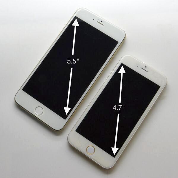 Модные модели iPhone 6 с различными размерами экрана