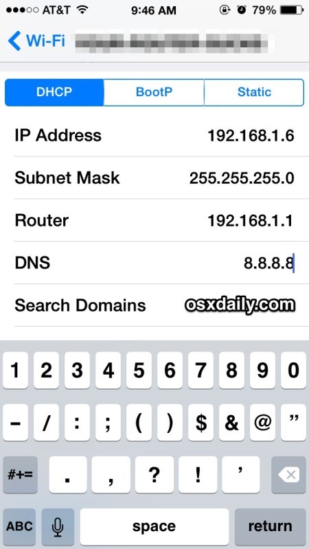 Ускорить работу iPhone с новым DNS