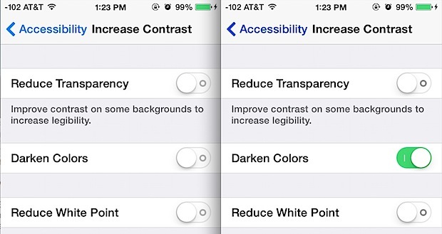 Темные цвета против цветов по умолчанию в iOS