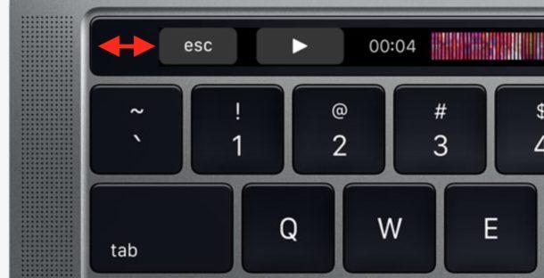 Сенсорная заслонка Escape Key gap Touch Bar