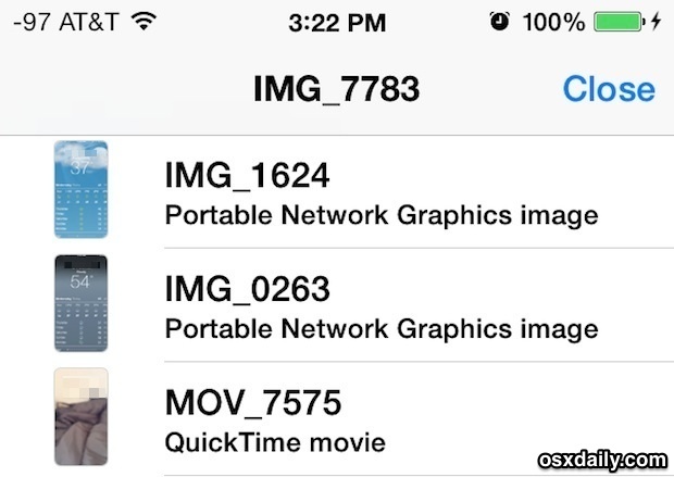 Просмотреть все фотографии, фотографии, фильмы, видео, обменяться сообщениями для iOS