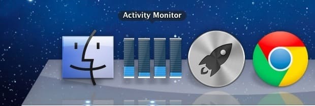 Монитор активности док-станции в Mac OS X