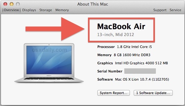 Mac OS X Mountain Lion поддерживает Mac